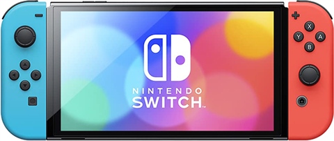 Switch Console, 64GB OLED + Neon Red/Blue Joy-Con, Discounted